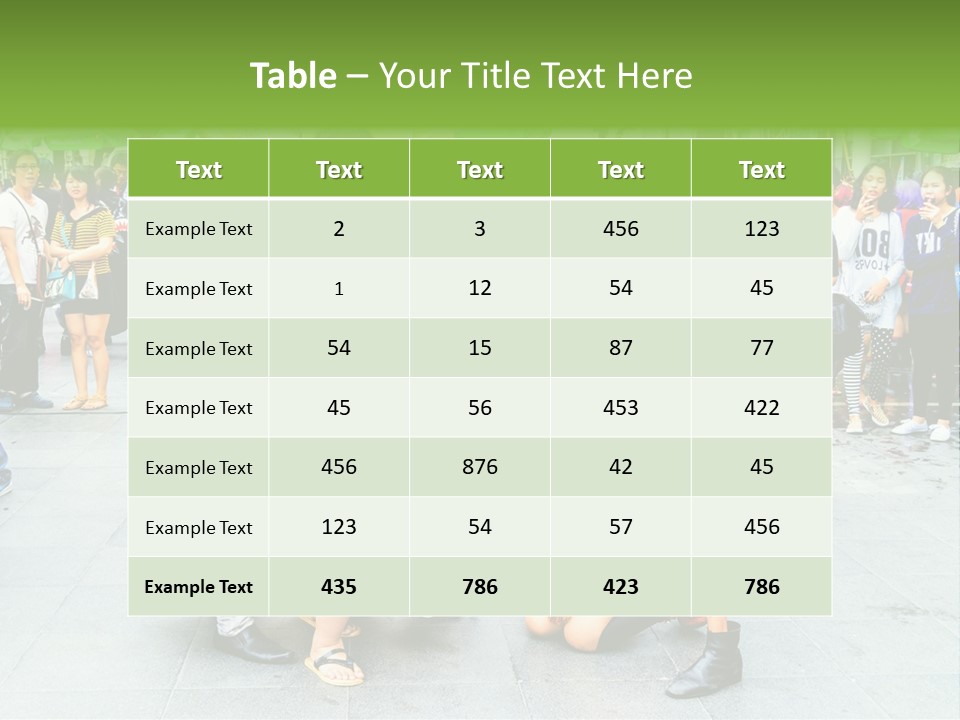 A Group Of People Are Posing For A Picture PowerPoint Template