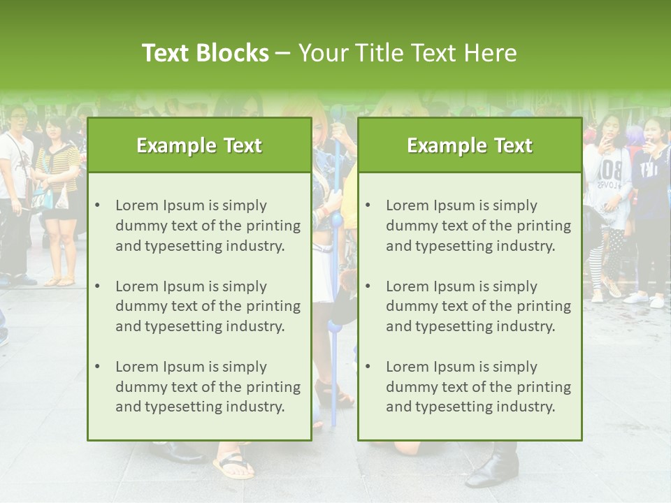 A Group Of People Are Posing For A Picture PowerPoint Template