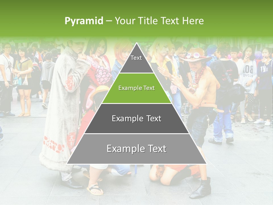 A Group Of People Are Posing For A Picture PowerPoint Template