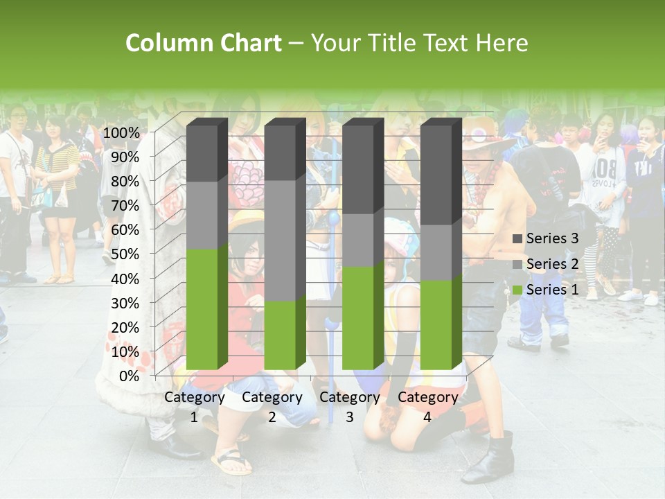 A Group Of People Are Posing For A Picture PowerPoint Template