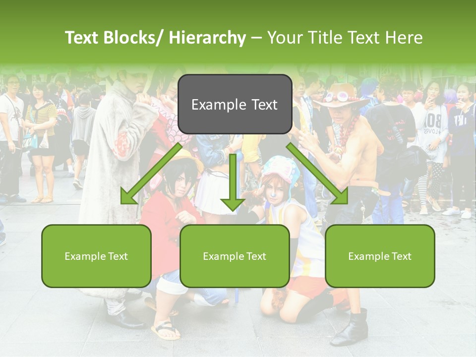 A Group Of People Are Posing For A Picture PowerPoint Template