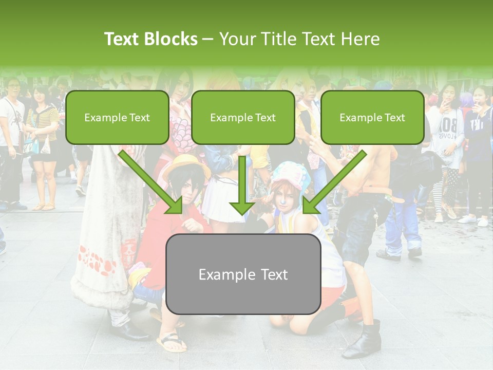 A Group Of People Are Posing For A Picture PowerPoint Template