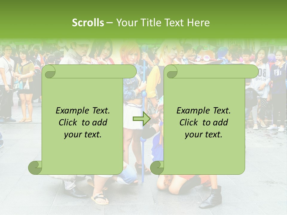 A Group Of People Are Posing For A Picture PowerPoint Template