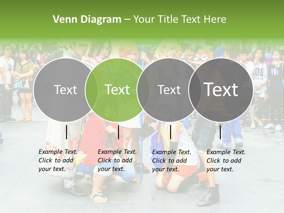 A Group Of People Are Posing For A Picture PowerPoint Template