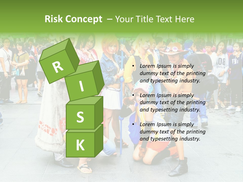 A Group Of People Are Posing For A Picture PowerPoint Template