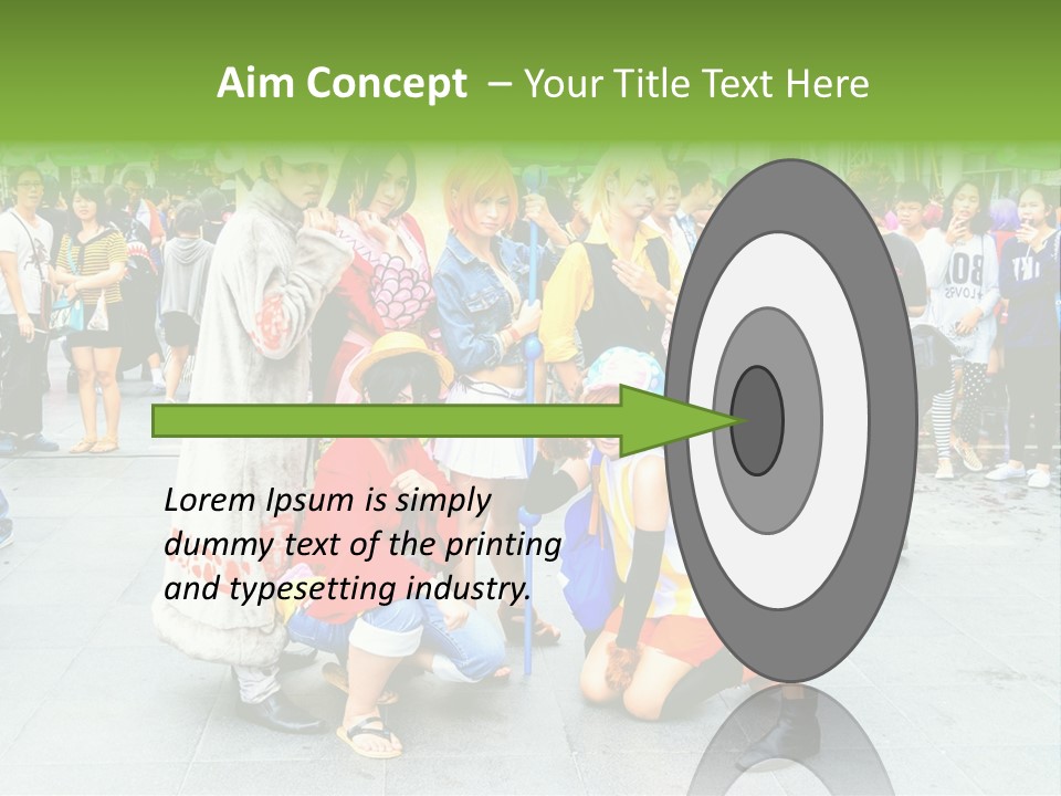 A Group Of People Are Posing For A Picture PowerPoint Template