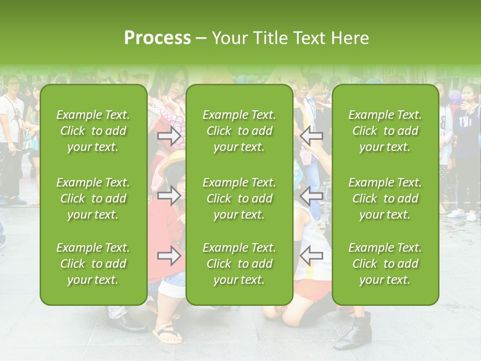 A Group Of People Are Posing For A Picture PowerPoint Template