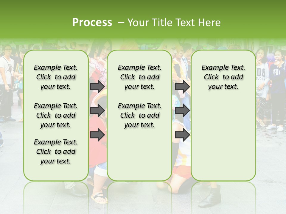 A Group Of People Are Posing For A Picture PowerPoint Template