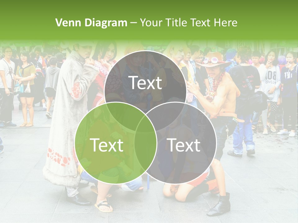 A Group Of People Are Posing For A Picture PowerPoint Template