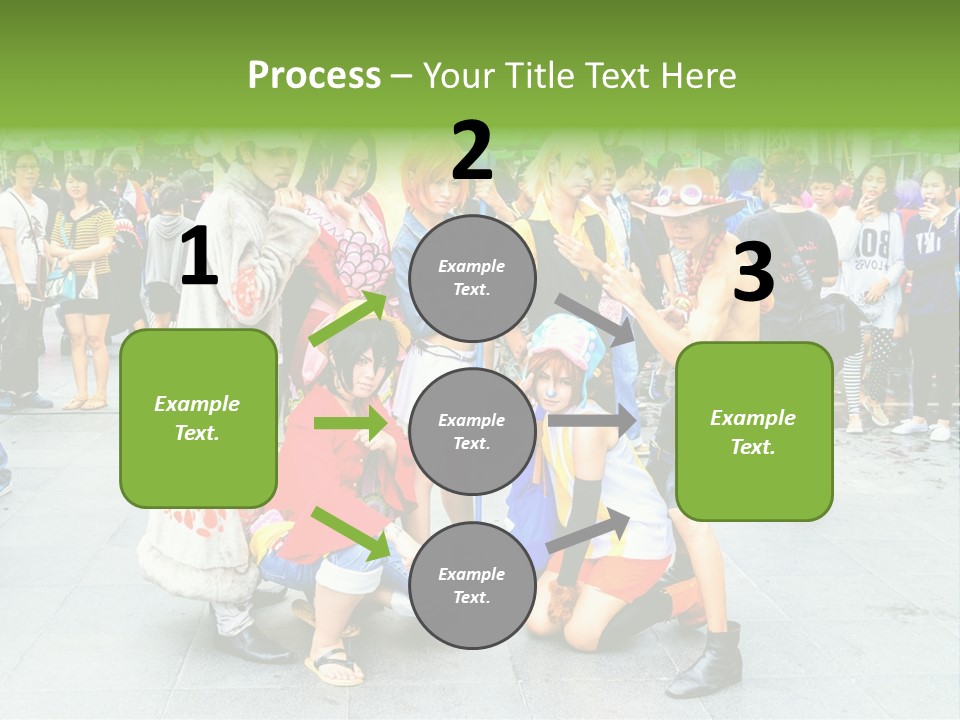 A Group Of People Are Posing For A Picture PowerPoint Template