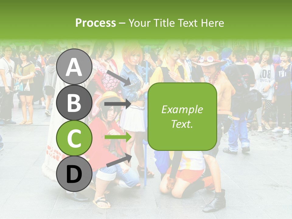 A Group Of People Are Posing For A Picture PowerPoint Template