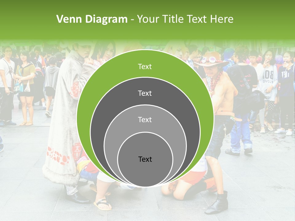 A Group Of People Are Posing For A Picture PowerPoint Template