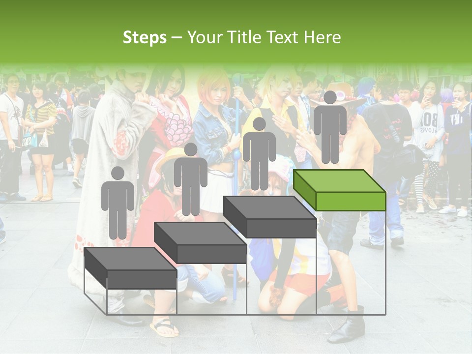A Group Of People Are Posing For A Picture PowerPoint Template