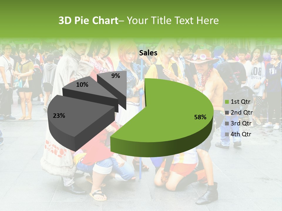 A Group Of People Are Posing For A Picture PowerPoint Template