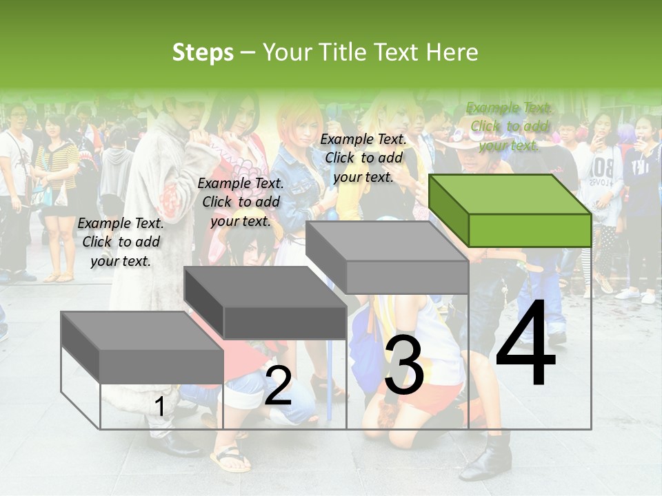 A Group Of People Are Posing For A Picture PowerPoint Template