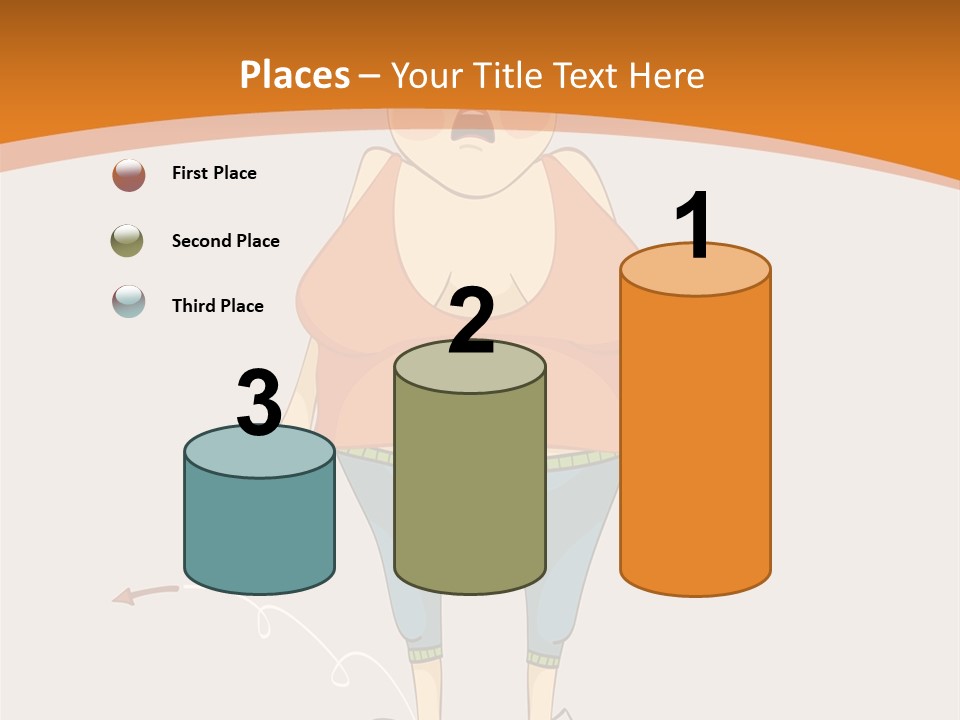 Obesity Cartoon Diet PowerPoint Template