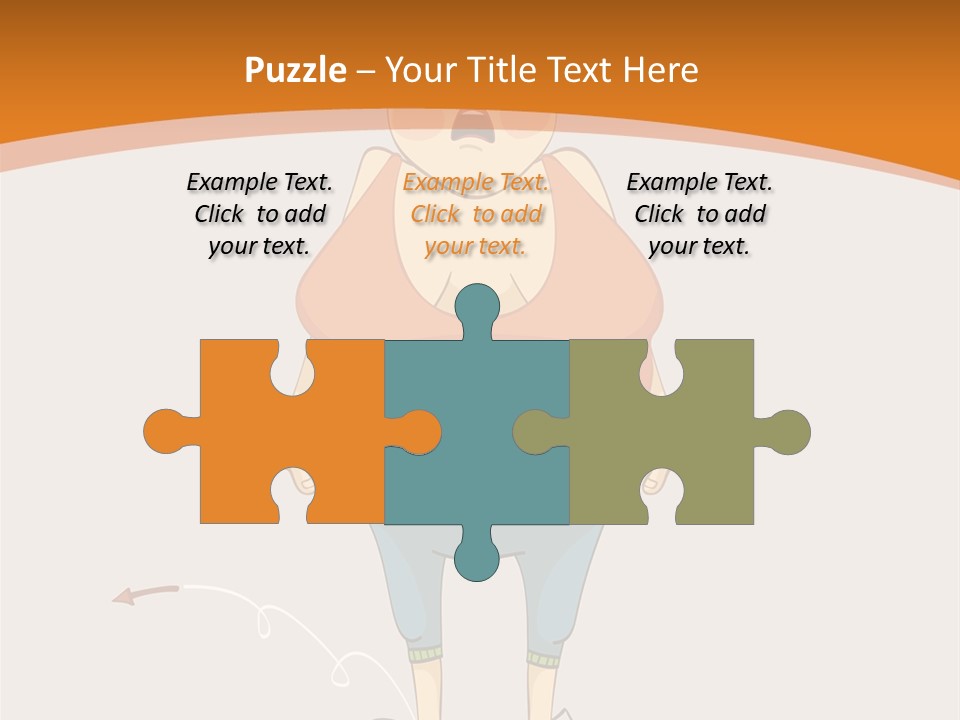 Obesity Cartoon Diet PowerPoint Template