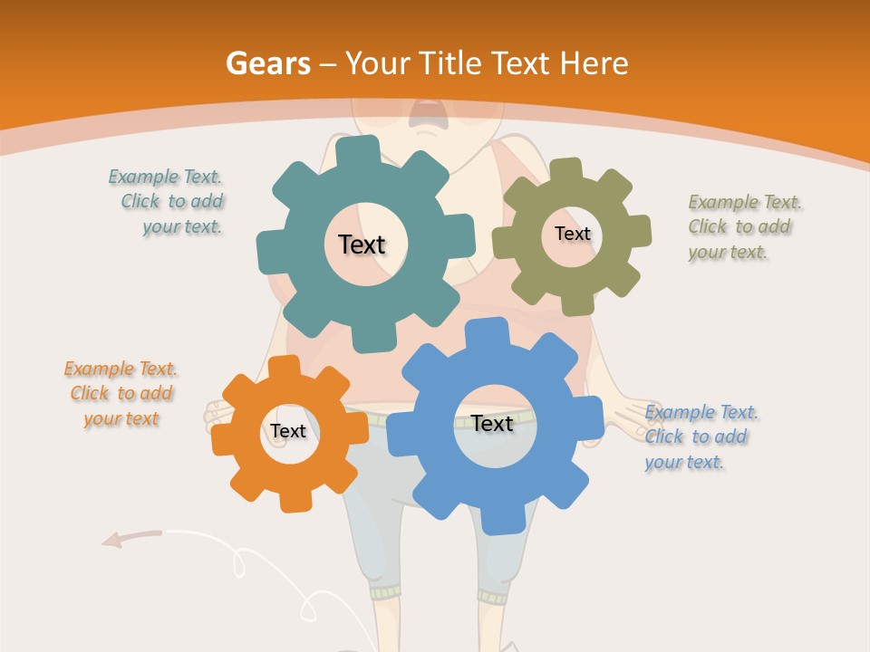 Obesity Cartoon Diet PowerPoint Template