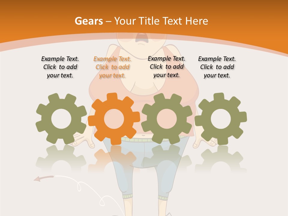 Obesity Cartoon Diet PowerPoint Template