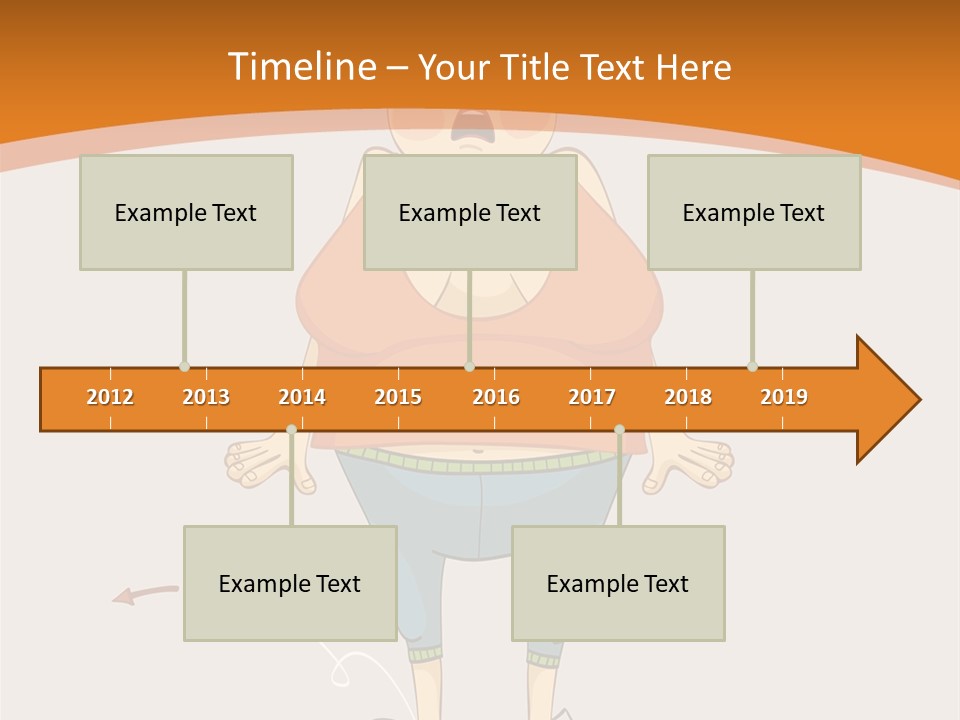 Obesity Cartoon Diet PowerPoint Template