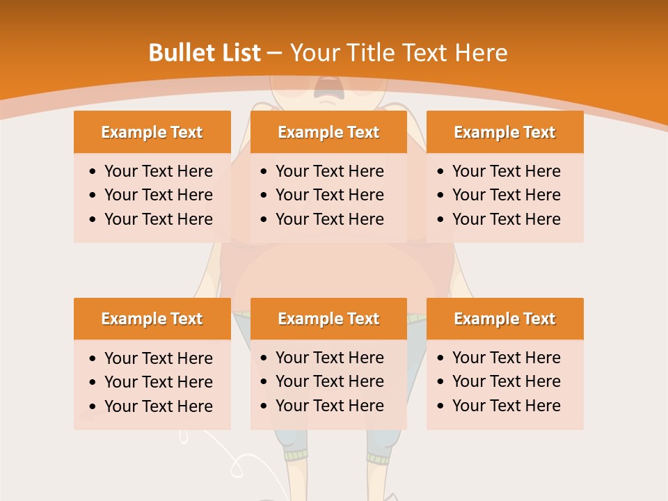 Obesity Cartoon Diet PowerPoint Template
