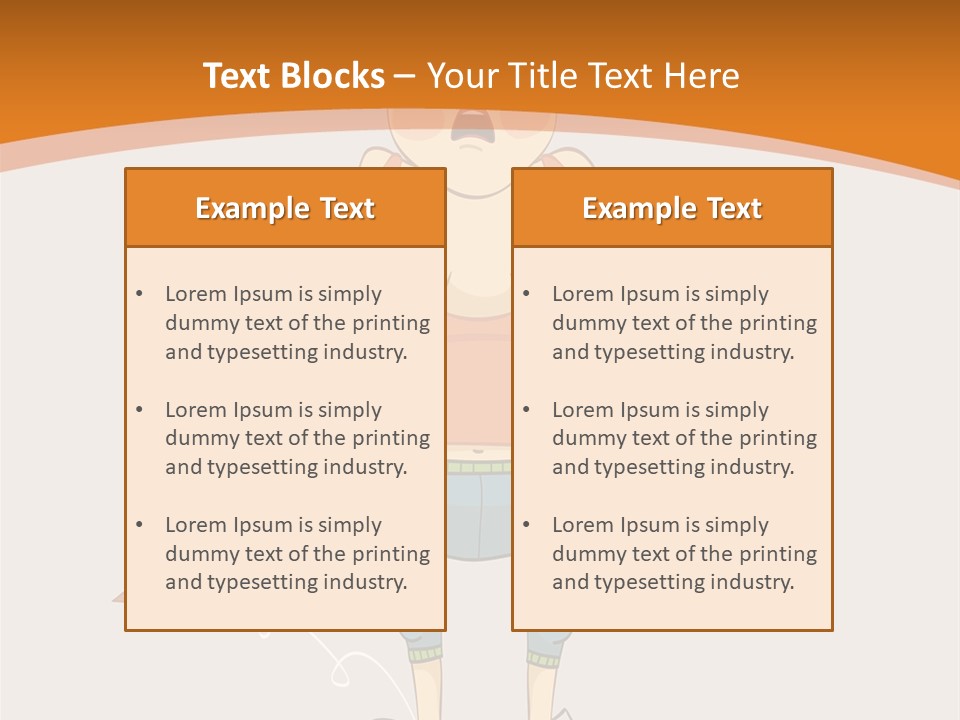 Obesity Cartoon Diet PowerPoint Template