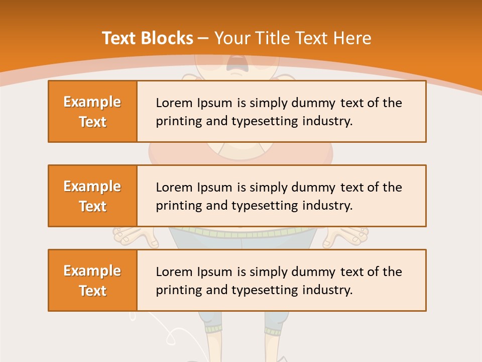 Obesity Cartoon Diet PowerPoint Template