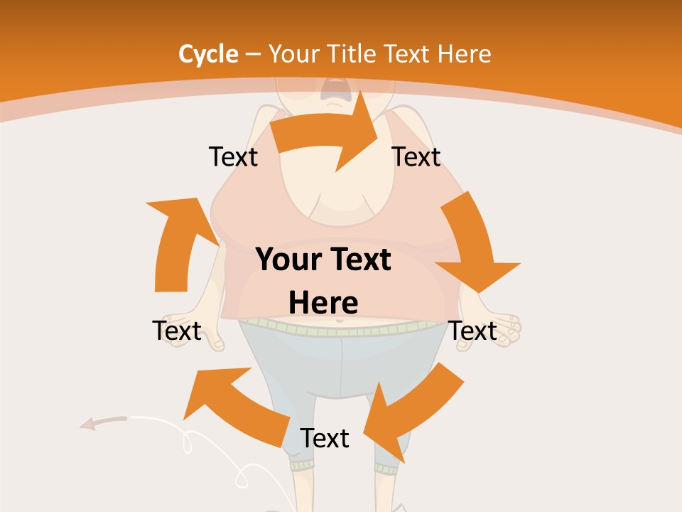 Obesity Cartoon Diet PowerPoint Template