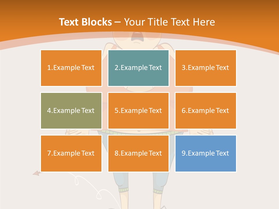 Obesity Cartoon Diet PowerPoint Template
