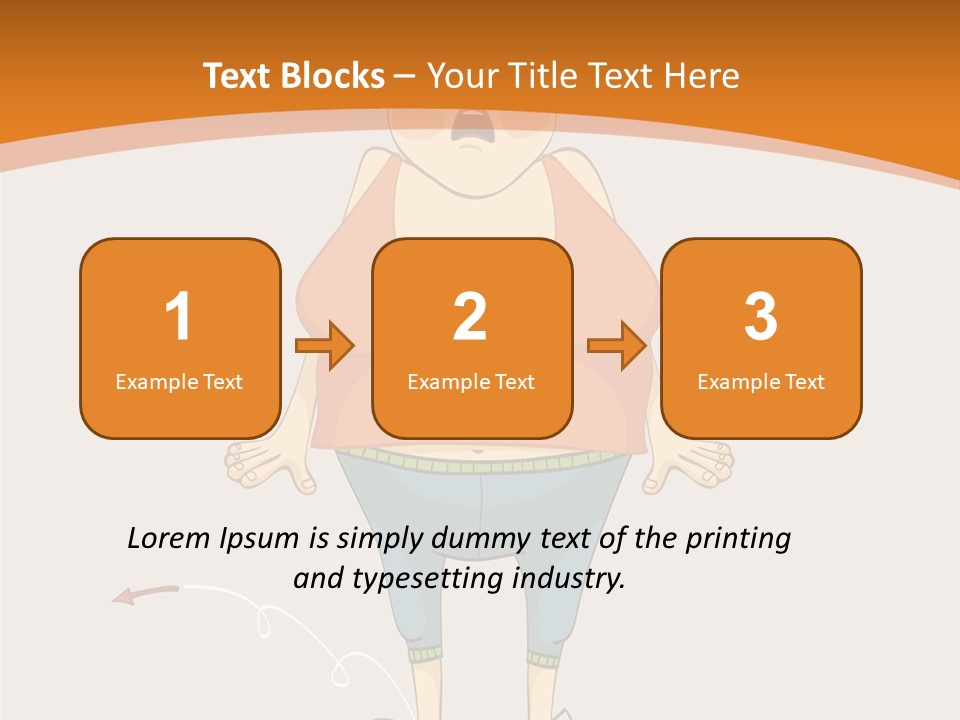 Obesity Cartoon Diet PowerPoint Template