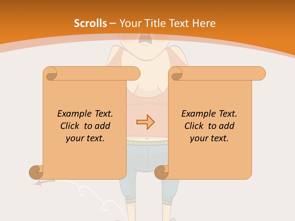 Obesity Cartoon Diet PowerPoint Template