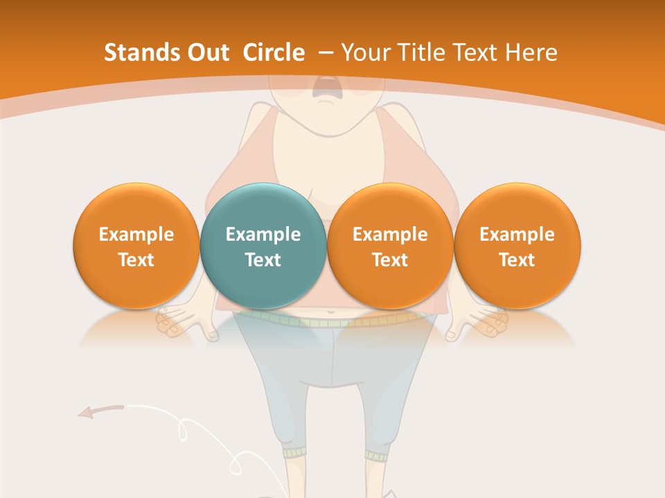 Obesity Cartoon Diet PowerPoint Template