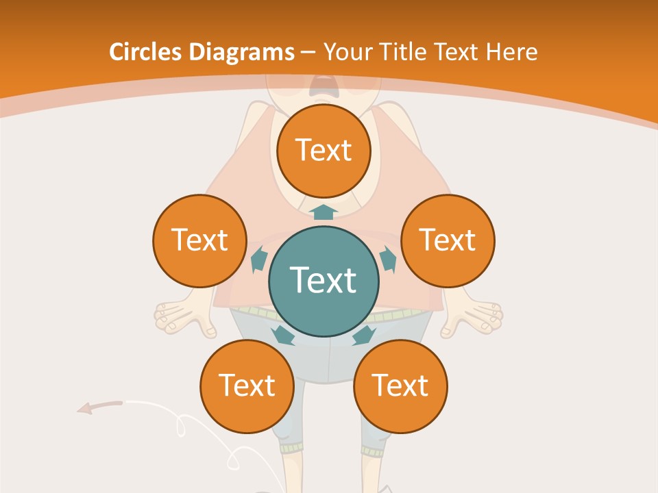 Obesity Cartoon Diet PowerPoint Template