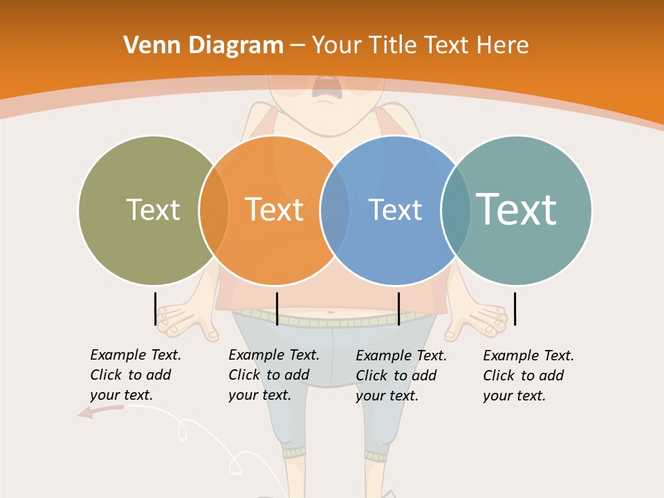 Obesity Cartoon Diet PowerPoint Template