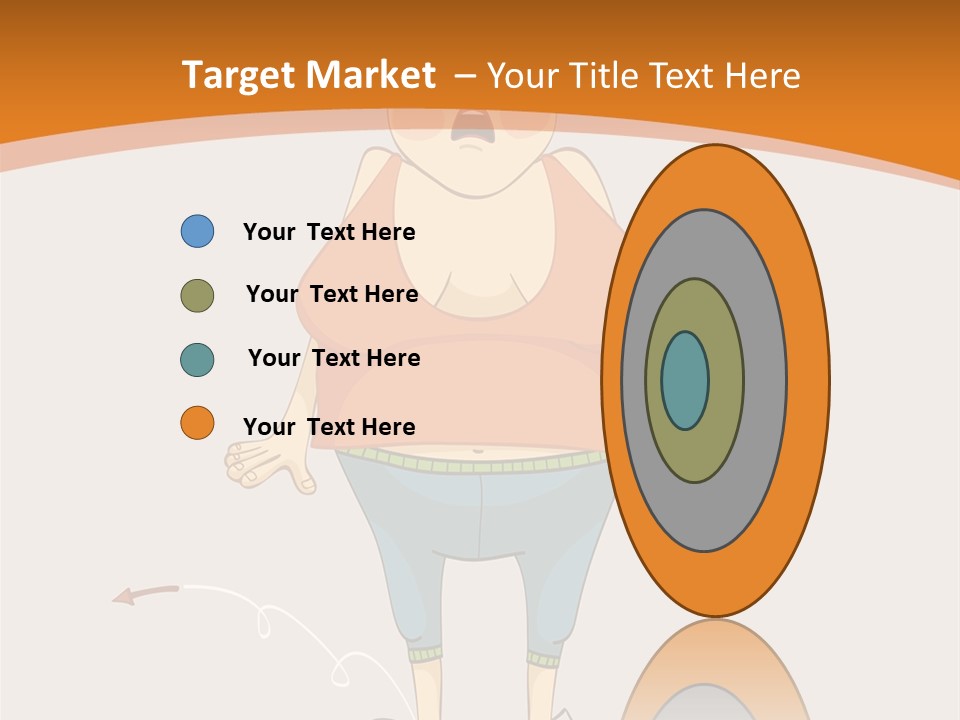 Obesity Cartoon Diet PowerPoint Template