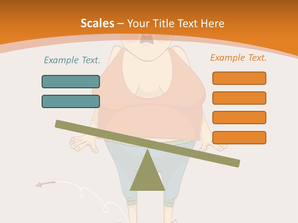 Obesity Cartoon Diet PowerPoint Template