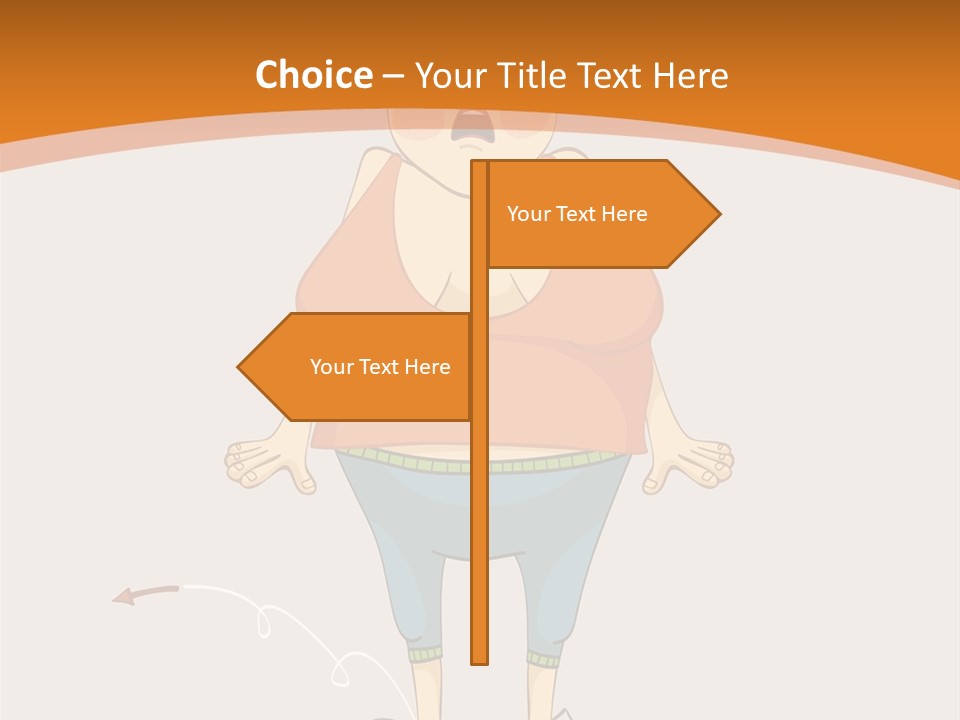 Obesity Cartoon Diet PowerPoint Template