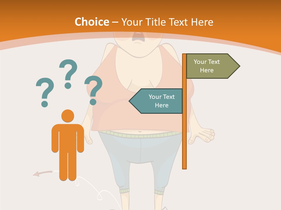 Obesity Cartoon Diet PowerPoint Template