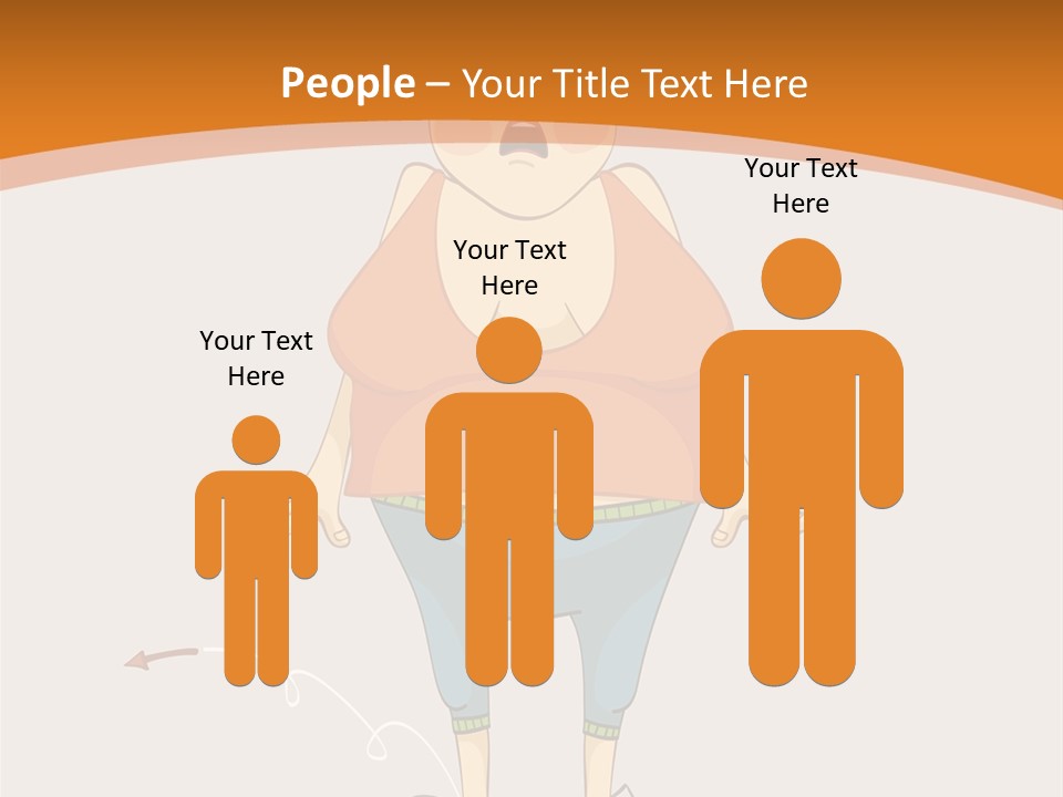 Obesity Cartoon Diet PowerPoint Template
