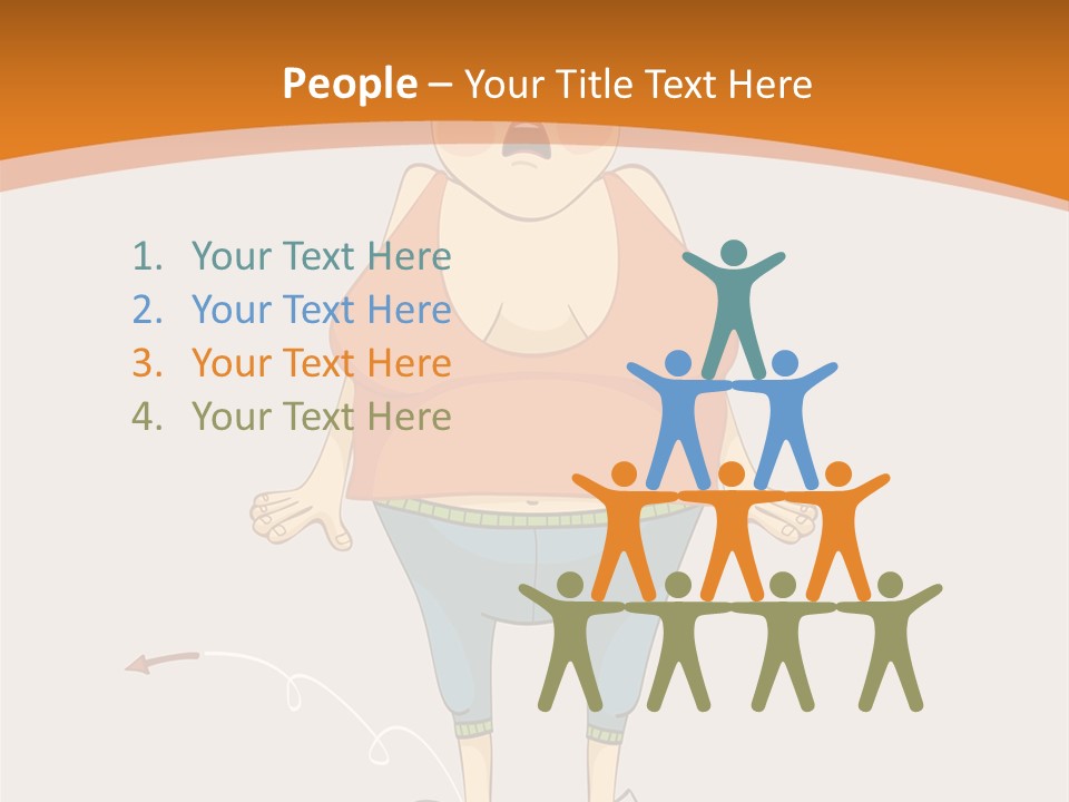 Obesity Cartoon Diet PowerPoint Template