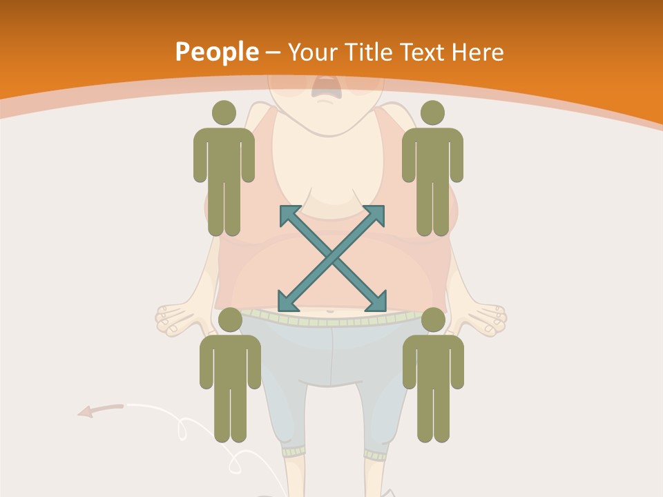 Obesity Cartoon Diet PowerPoint Template