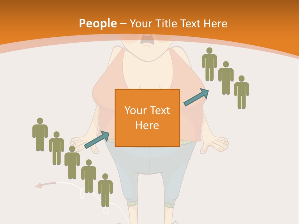 Obesity Cartoon Diet PowerPoint Template