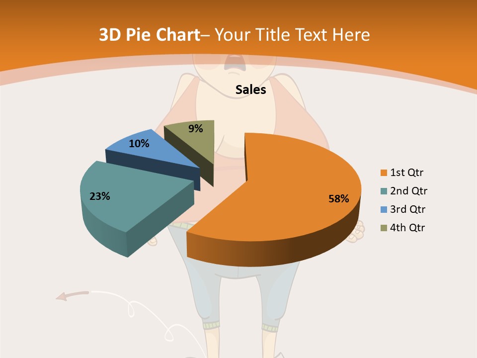 Obesity Cartoon Diet PowerPoint Template