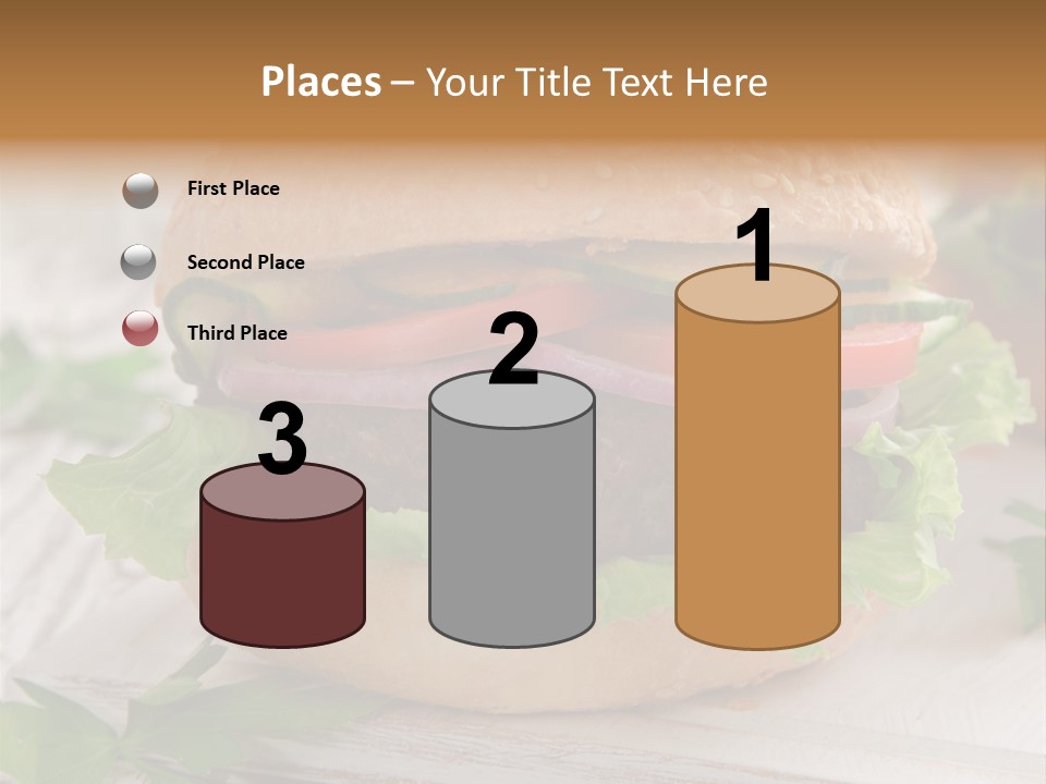 Hamburger Fat Grilled PowerPoint Template