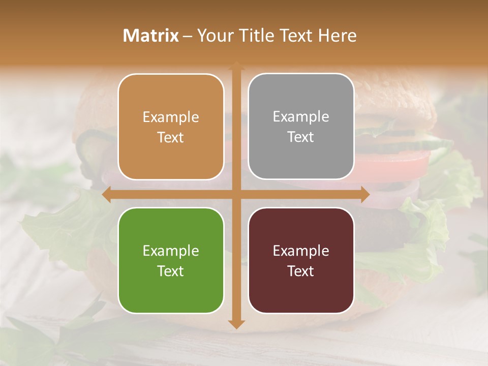 Hamburger Fat Grilled PowerPoint Template