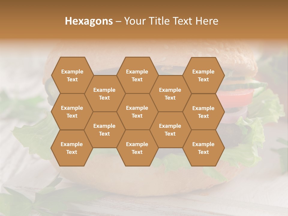 Hamburger Fat Grilled PowerPoint Template