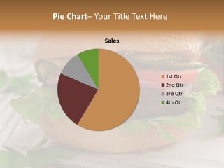 Hamburger Fat Grilled PowerPoint Template