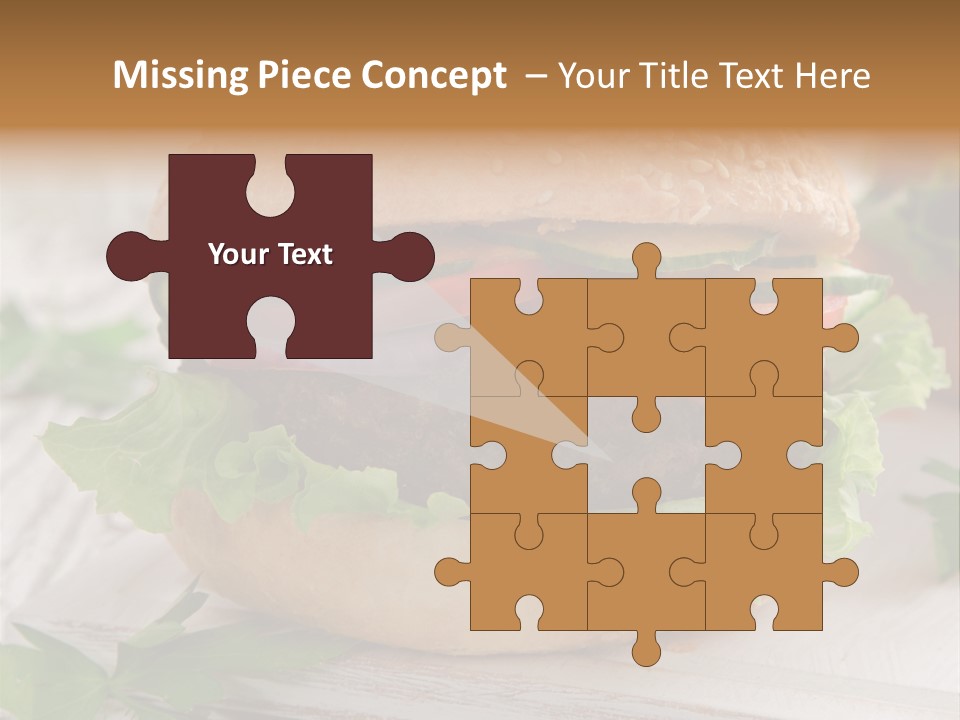 Hamburger Fat Grilled PowerPoint Template
