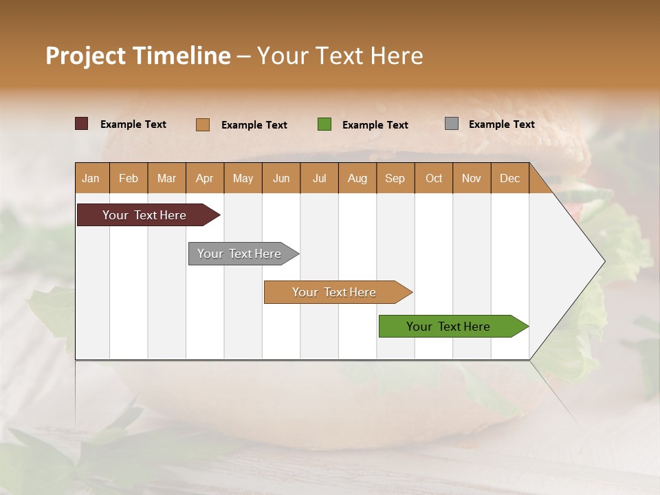 Hamburger Fat Grilled PowerPoint Template