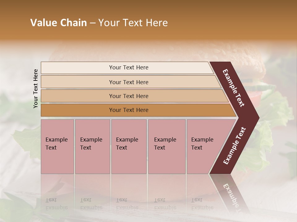 Hamburger Fat Grilled PowerPoint Template